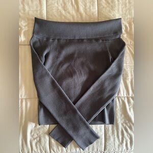 Dynamite Charcoal Off the Shoulder Sweater